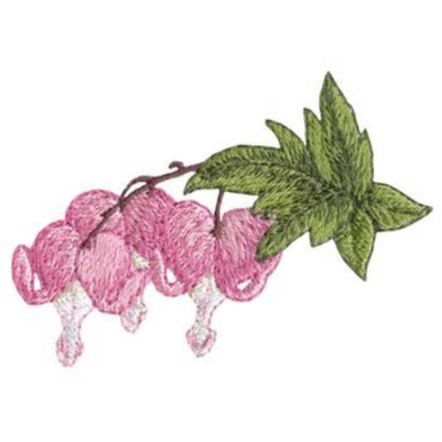 Picture of Bleeding Heart Machine Embroidery Design