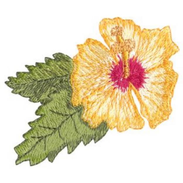 Picture of Hibiscus Machine Embroidery Design