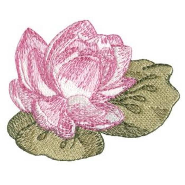 Picture of Lotus Machine Embroidery Design