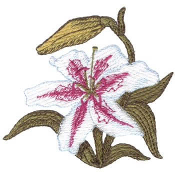 Lily Machine Embroidery Design