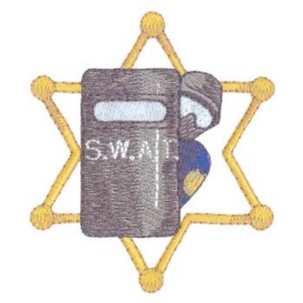 Picture of S. W. A. T. Team Machine Embroidery Design