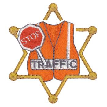 Traffic Police Machine Embroidery Design