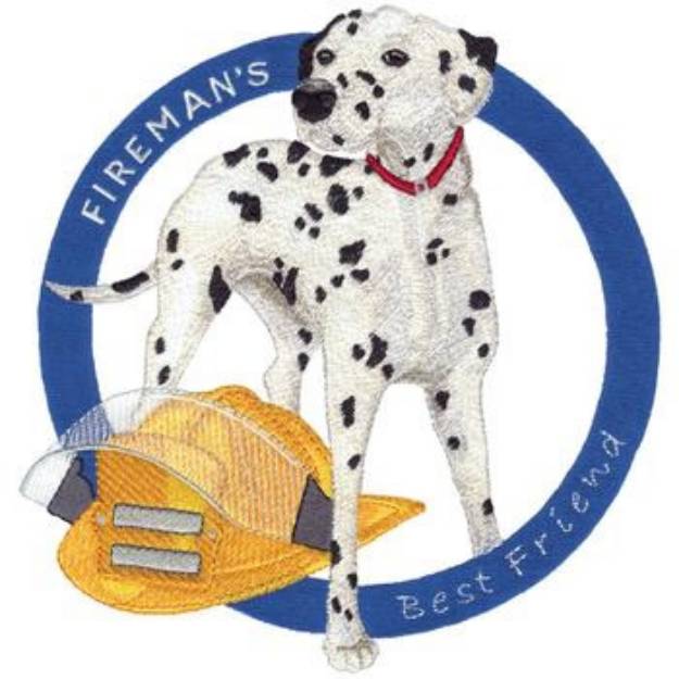 Picture of Firemans Best Friend Machine Embroidery Design