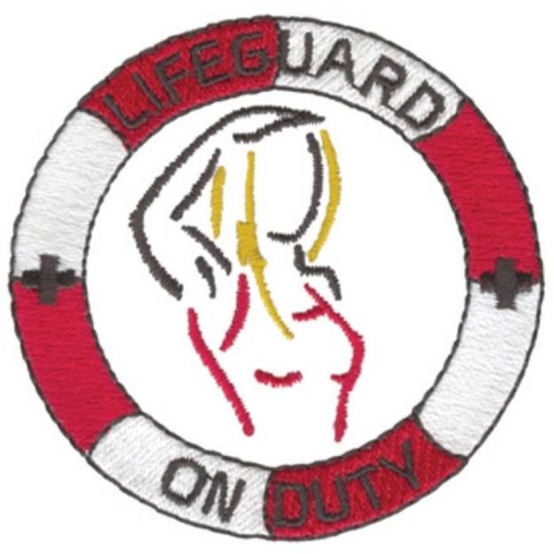 Picture of Lifeguard On Duty Machine Embroidery Design