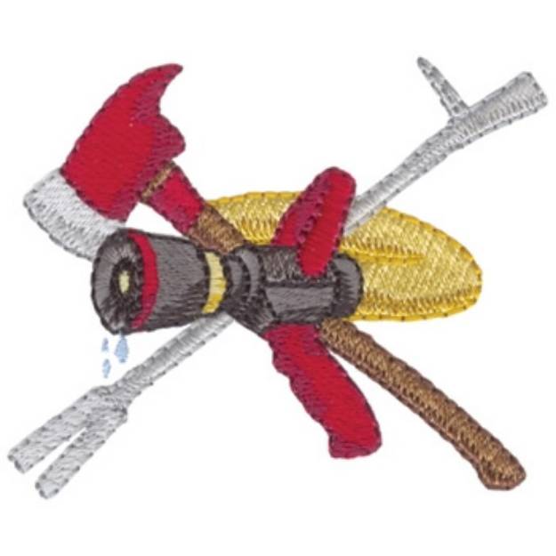 Picture of Firefighting Logo Machine Embroidery Design