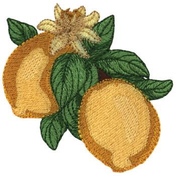 Lemon Branch Machine Embroidery Design
