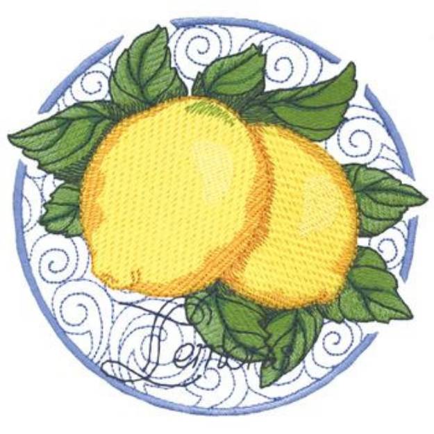 Picture of Lemons Machine Embroidery Design