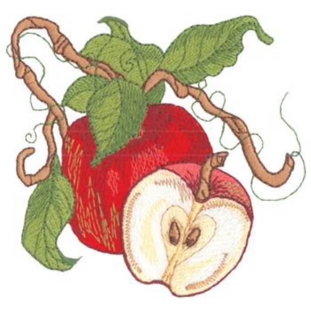 Picture of Apple Design Machine Embroidery Design