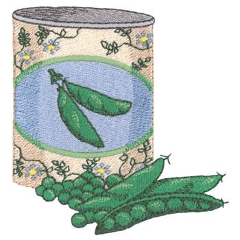 Sweet Peas Machine Embroidery Design