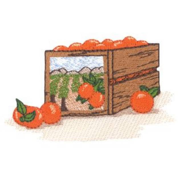 Picture of Orange Crate Machine Embroidery Design