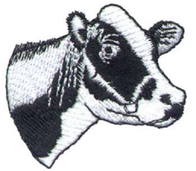 Picture of Sm. Holstein Head Machine Embroidery Design