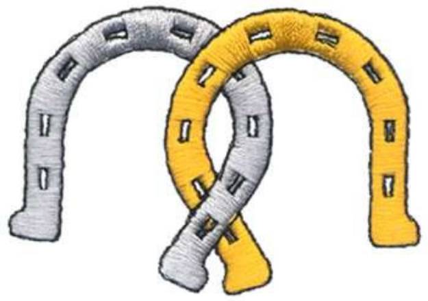 Picture of Horseshoes Machine Embroidery Design