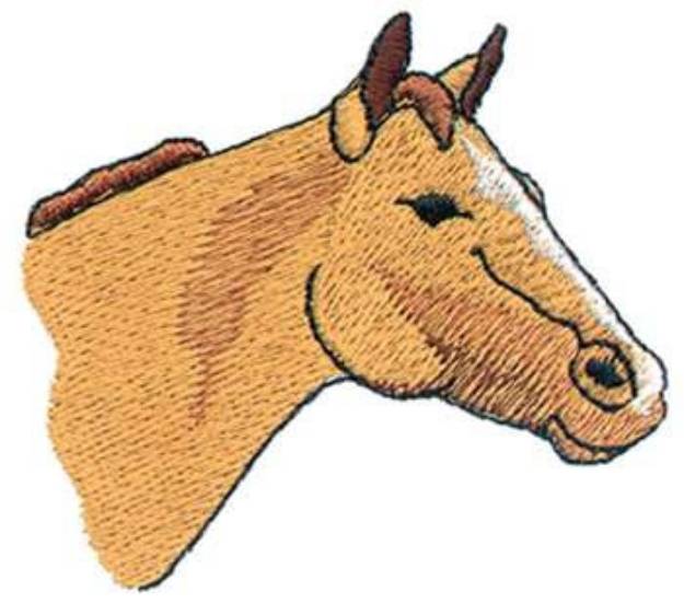 Picture of Quarter Horse Head Machine Embroidery Design