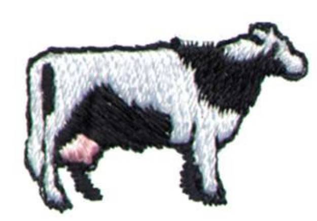 Picture of 1" Cow Machine Embroidery Design