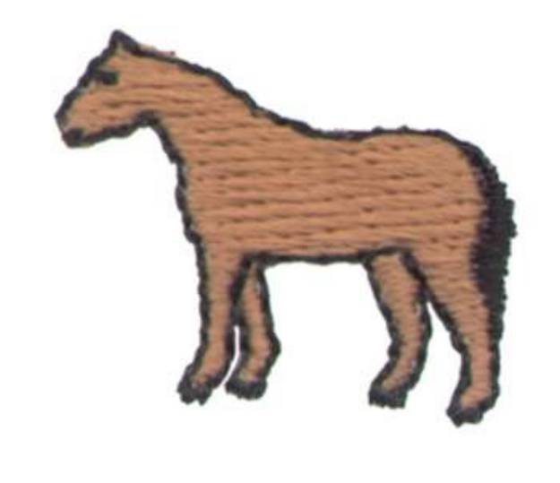 Picture of 1" Horse Machine Embroidery Design