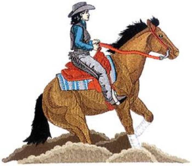 Picture of Reining Horse Machine Embroidery Design