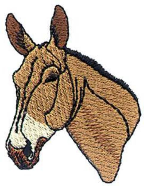 Picture of Mule Head Machine Embroidery Design