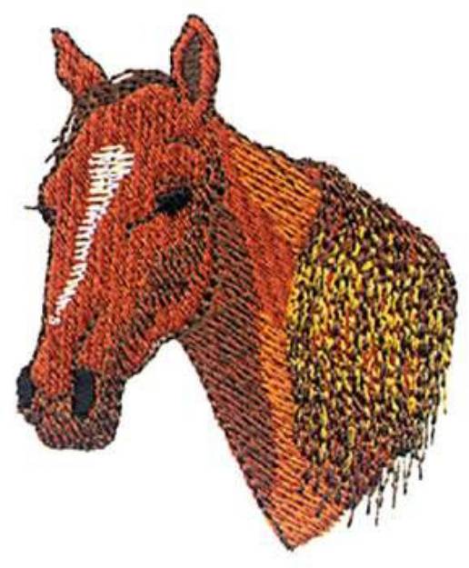 Picture of Saddlebred Head Machine Embroidery Design