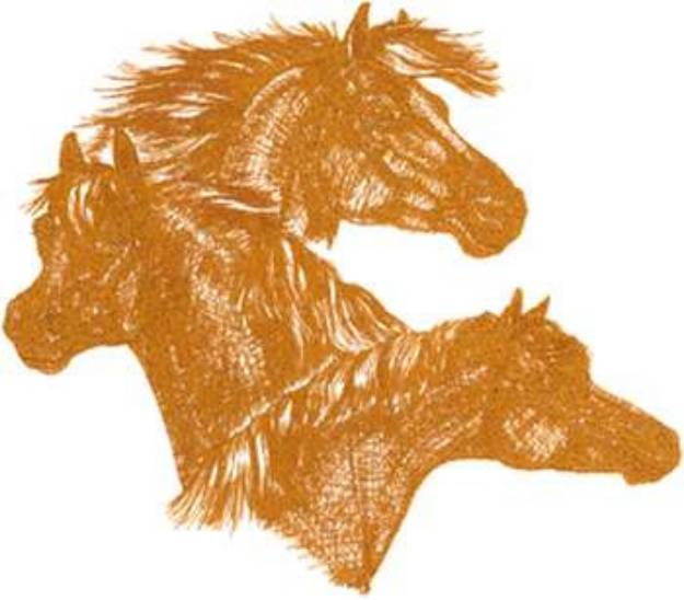 Picture of Arabians Machine Embroidery Design