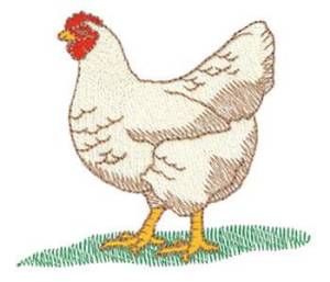 Picture of Hen Machine Embroidery Design