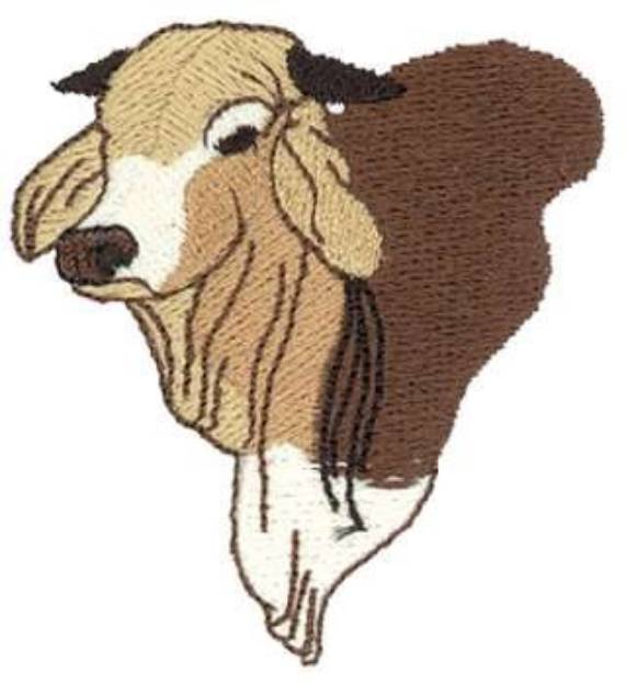 Picture of Brahman Bull Head Machine Embroidery Design