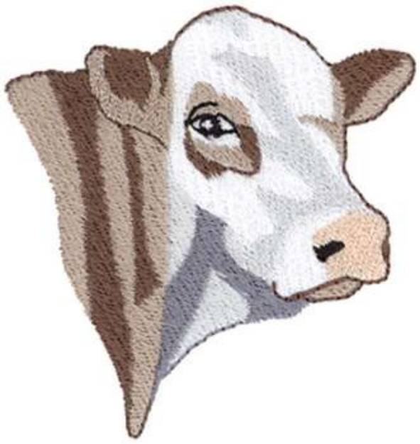 Picture of Simmental Head Machine Embroidery Design