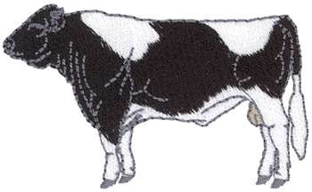 Holstein Bull Machine Embroidery Design