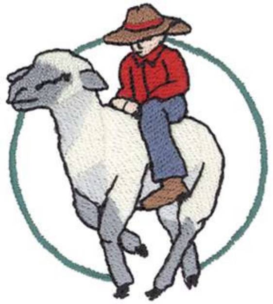 Picture of Mutton Bustin Machine Embroidery Design