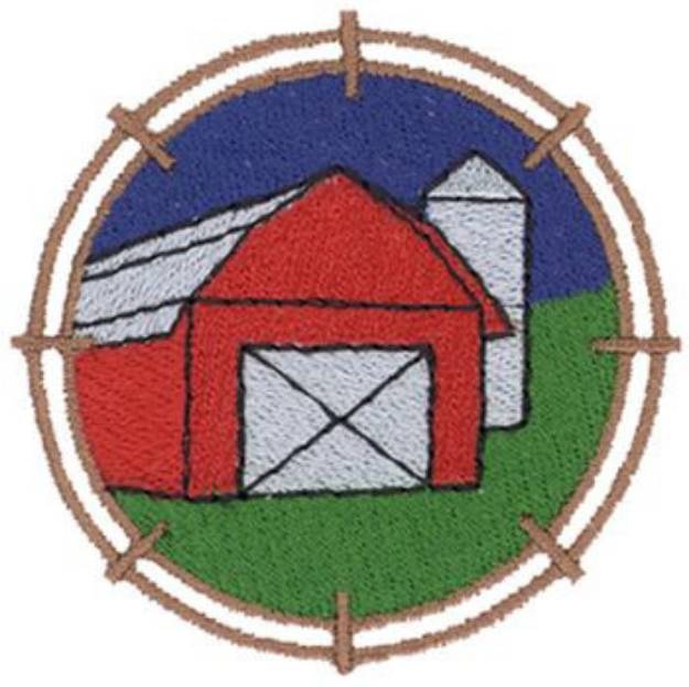 Picture of Barn Machine Embroidery Design