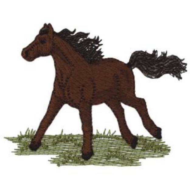 Picture of Running Horse Machine Embroidery Design