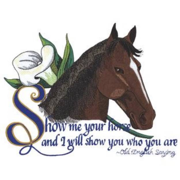 Picture of Horse Design Machine Embroidery Design