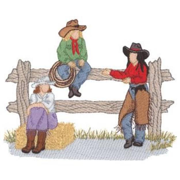 Picture of Cowgirls Machine Embroidery Design