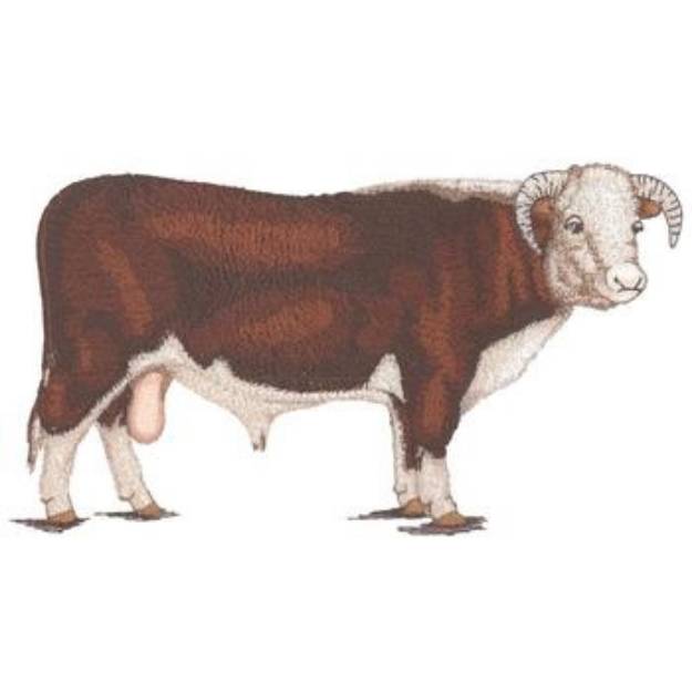 Picture of Here Bull Machine Embroidery Design