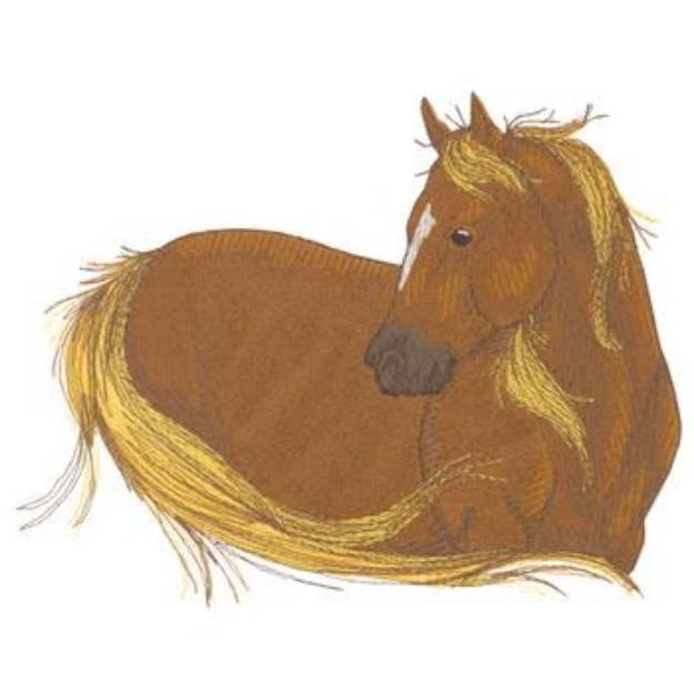 Picture of Mustang Machine Embroidery Design