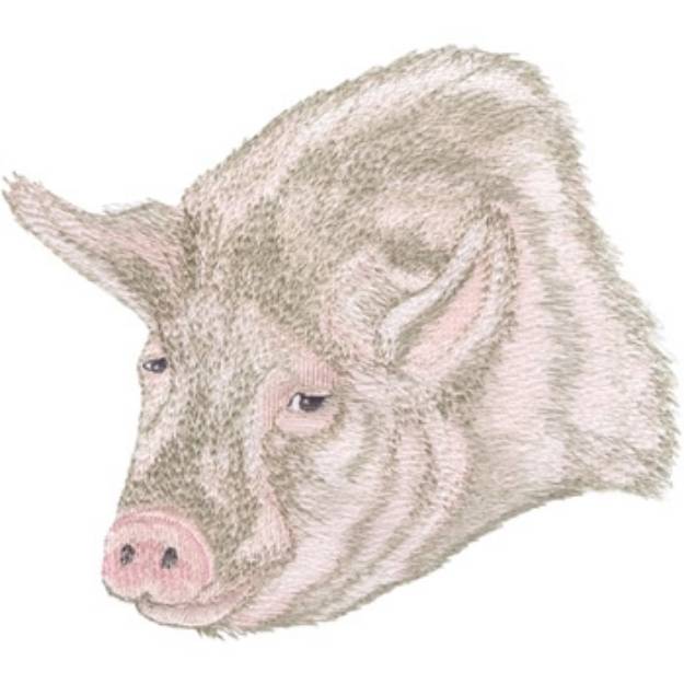 Picture of Pig Head Machine Embroidery Design