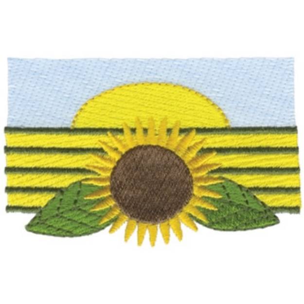 Picture of Sunflower Logo Machine Embroidery Design