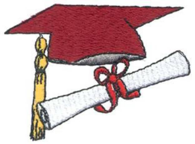 Picture of Graduation Machine Embroidery Design