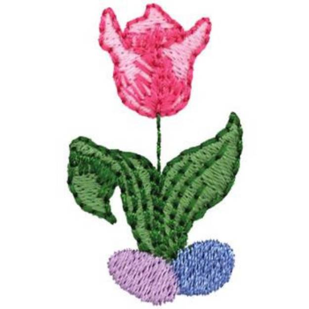 Picture of Easter Tulip Machine Embroidery Design