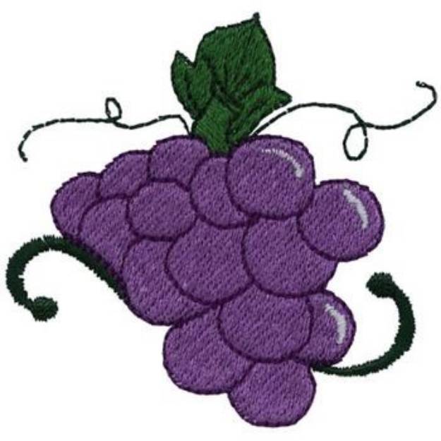 Picture of Grapes Machine Embroidery Design