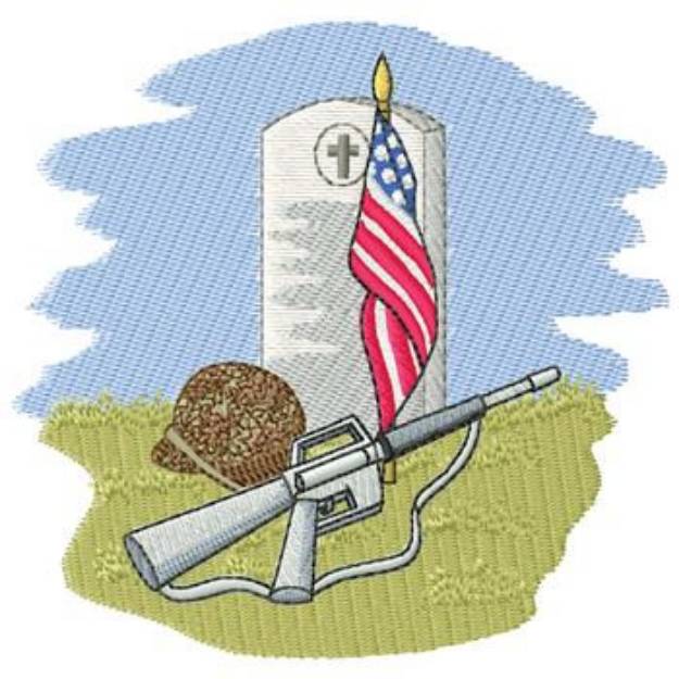 Picture of Memorial Day Design Machine Embroidery Design