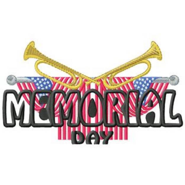 Picture of Memorial Day Design Machine Embroidery Design