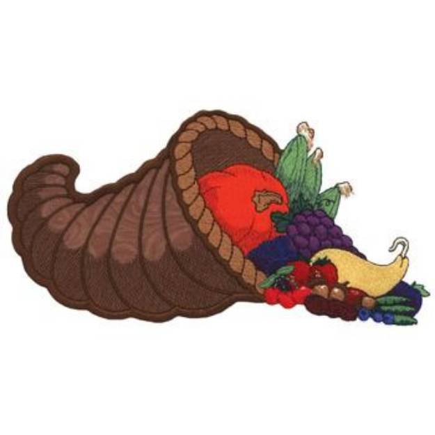 Picture of Cornucopia Applique Machine Embroidery Design