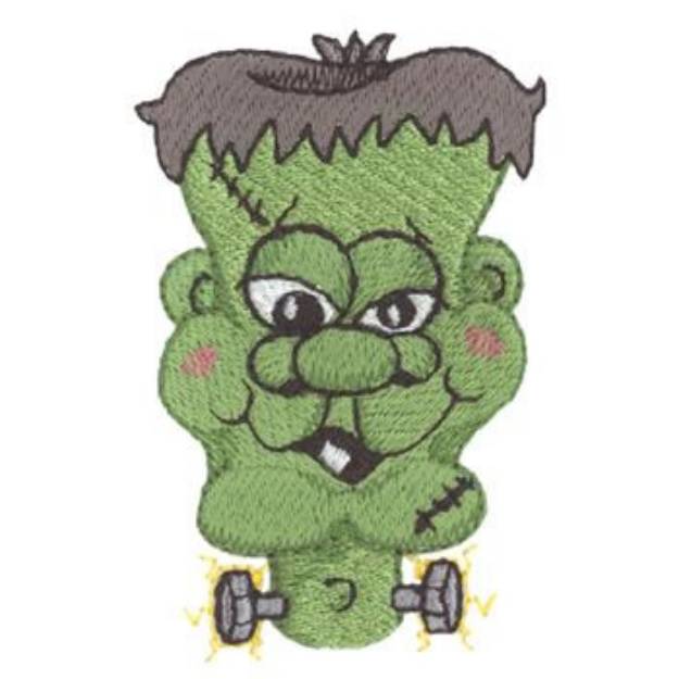 Picture of Monster Face Machine Embroidery Design