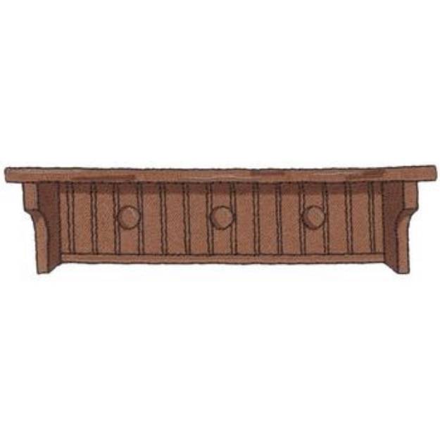 Picture of Wooden Shelf Machine Embroidery Design