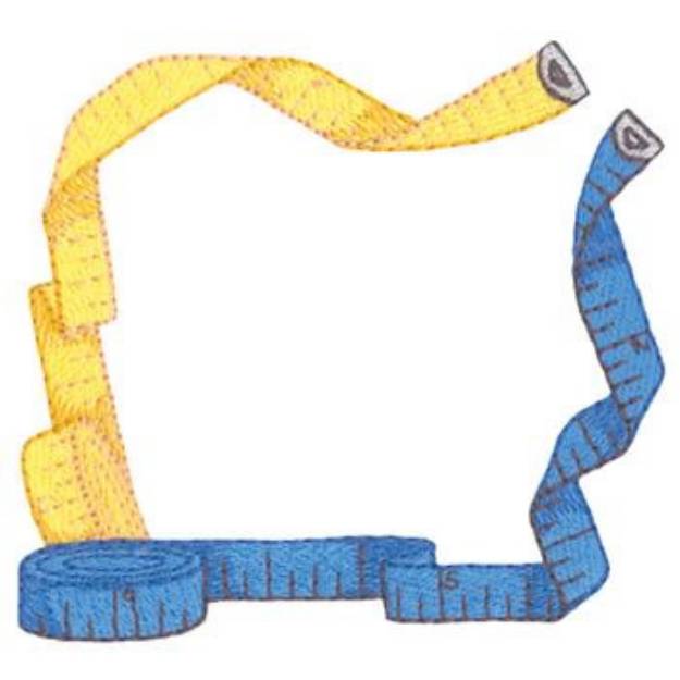 Picture of Tape Measure Border Machine Embroidery Design