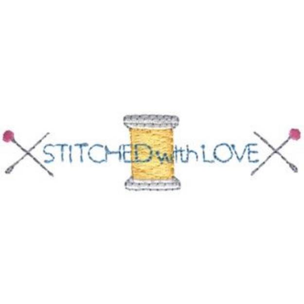 Picture of Stitched With Love Machine Embroidery Design