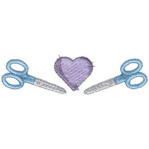 Picture of Scissors Border Machine Embroidery Design