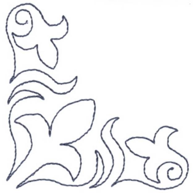 Picture of Fleur-de-lis Outline Machine Embroidery Design