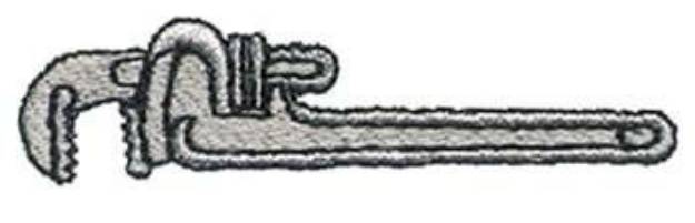 Picture of Pipe Wrench Machine Embroidery Design