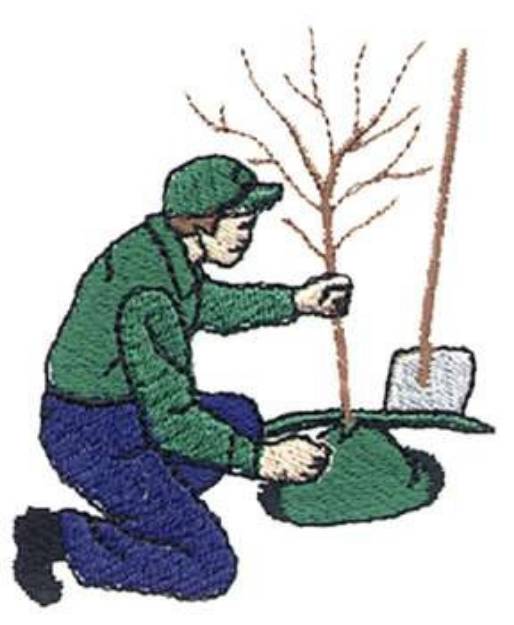 Picture of Landscaper Machine Embroidery Design